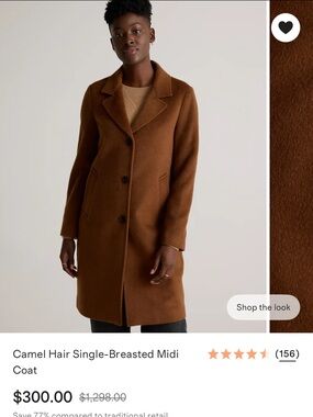 Quince Camel Haired Midi coat